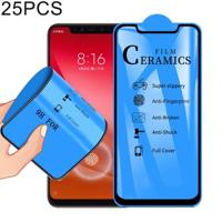 25 stuks 2.5 D volledige lijm volledige cover keramiek film voor Xiaomi Mi 8 Explorer vingerafdruk ontgrendelen wordt ondersteund - thumbnail