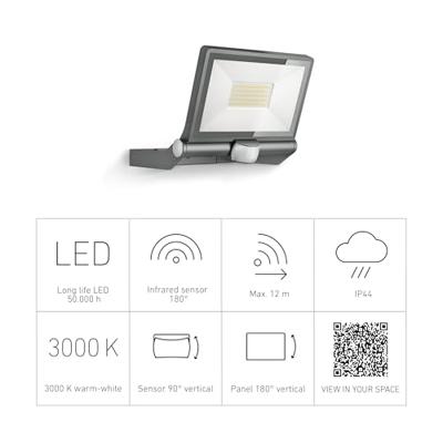 Steinel FloodlightXLed ONE XL Sensor zwart - 65263 - thumbnail