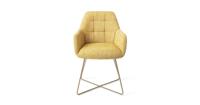 Jesper Home Noto eetkamerstoel Bumble Bee cross gold - thumbnail