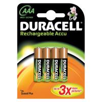 Duracell Plus AAA oplaadbare batterijen - 4 stuks - thumbnail