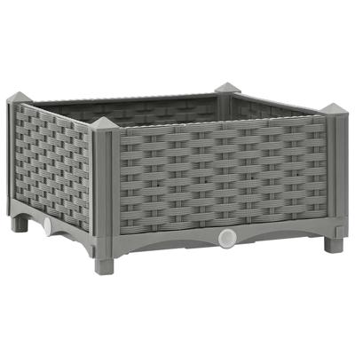 VidaXL Plantenbak verhoogd 40x40x23 cm polypropeen VidaXL Plantenbak verhoogd 40x40x23 cm polypropeen