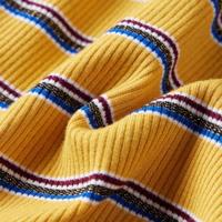 Kindershirt met lange mouwen gestreept 92 okerkleurig - thumbnail