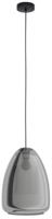 Eglo Glazen hanglampChelvey zwart met smoke glas - 32167 - thumbnail