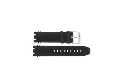 Horlogeband Tissot T1154172705101 / T603045025 Rubber Zwart 23mm