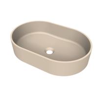Arcqua Case waskom - ovaal - 55x36cm - mat zand WAS552833 - thumbnail