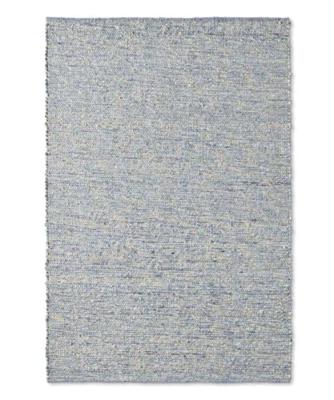 Tapeso Wollen vloerkleed - Kaia lichtblauw - 90x160 cm