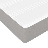 Boxspring met matras stof lichtgrijs 120x190 cm - thumbnail