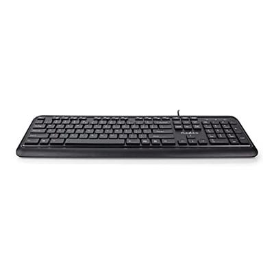 Nedis Bedraad Toetsenbord | USB-A | QWERTY | US Internationaal | | 1 stuks - KBMU200BKUS KBMU200BKUS