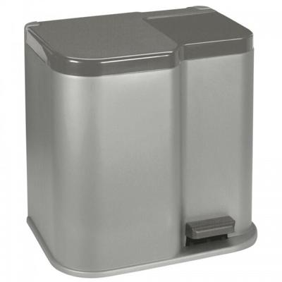 Curver pedaalemmer deco met binnenemmers 15+6 l lichtgrijs