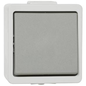 Waterdichte schakelaar grijs voor buiten