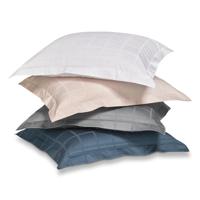 Vandyck Vandyck Home 78 Check 300Tc Dekbedovertrek 2-persoons (200x200/220) white - thumbnail