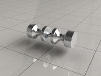 Losse Deurknop Wiesbaden Type 3 Chroom - thumbnail