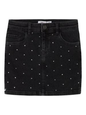 Name it winter rok meisjes - zwart - glitter steentjes -NkfNaomi