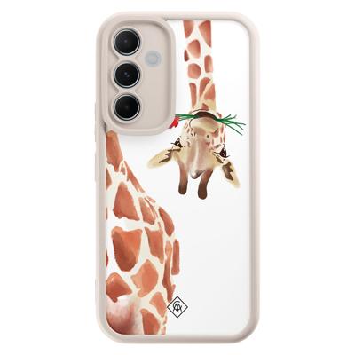 Samsung Galaxy A55 beige case - Giraffe Samsung Galaxy A55 beige case - Giraffe