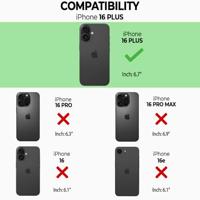 Høyde iPhone 16 Plus backcover - Telefoonhoes met koord - Beachy Blue - thumbnail