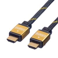 ROLINE GOLD HDMI HighSpeed Kabel met Ethernet, M-M, 1,5 m - thumbnail