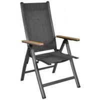 Arezzo verstelbare tuinstoel met polywood armleuning - thumbnail