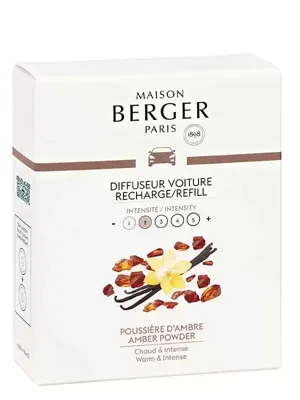 Maison Berger Paris navulling autoparfum amber powder 2 stuks