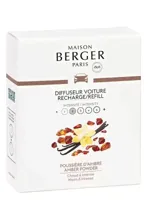 Maison Berger Paris navulling autoparfum amber powder 2 stuks - thumbnail