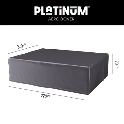 Loungesethoes 220x220xH70 cm antraciet AeroCover - Aerocover