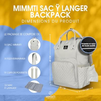 Mimmti NanaBeebi Luiertas lichtgrijs