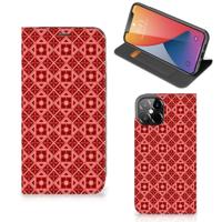 iPhone 12 Pro Max | Hoesje met Magneet | Batik Rood - thumbnail