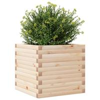 VidaXL Plantenbak 50x50x45,5 cm massief grenenhout - thumbnail