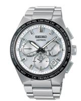 Seiko SSH117J1 Horloge Astron GPS Solar Duotimer titanium zilverkleurig-wit 43,1 mm - thumbnail