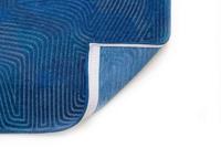 Louis de Poortere - Coral Meditation 9225 Blue Lagoon Rond - 240 rond Vloerkleed - thumbnail