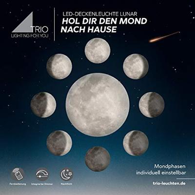 Trio PlafonnièreLunar 40cm 3000K wit - 627514000