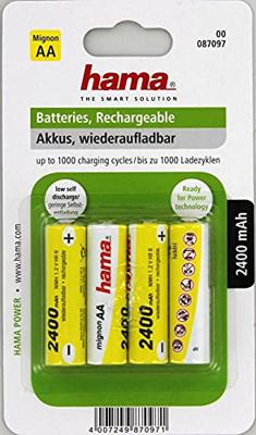 Hama Heroplaadbare NiMH-batterij 4xAA 2500mAh Hama Heroplaadbare NiMH-batterij 4xAA 2500mAh