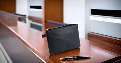 Alassio JU-42231 Opbergetui 23x16 cm Kunstleer/Zwart