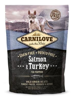 CARNILOVE Salmon and turkey for puppies - droog hondenvoer - 4kg