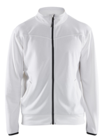 Blåkläder Service Sweatshirt met rits 33622526 | Wit/Donkergrijs | Maat 3XL - 7330509644294 - thumbnail