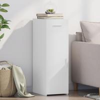 Dressoir 30x42,5x93 cm bewerkt hout wit - thumbnail