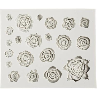 Creativ Company Siliconen vormen, rozen, h: 0,5-1 cm, l: 0,8-4 cm, 1 stuk Creativ Company Siliconen vormen, rozen, h: 0,5-1 cm, l: 0,8-4 cm, 1 stuk