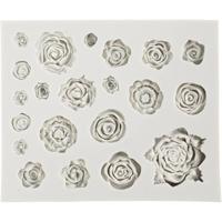 Creativ Company Siliconen vormen, rozen, h: 0,5-1 cm, l: 0,8-4 cm, 1 stuk - thumbnail
