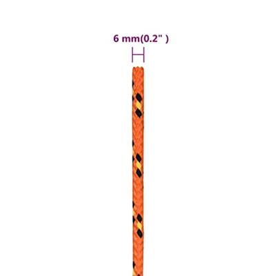 VidaXL Boottouw 6 mm 25 m polypropyleen oranje