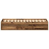 Bedframe zonder matras 150x200 cm bewerkt hout oud hout - thumbnail