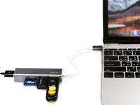 LogiLink UA0305 USB hub 3x USB A 1x kaartlezer - thumbnail