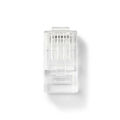 Nedis RJ45-Connector | RJ45 Pass Through | Solid UTP CAT5 | Recht | Verguld | 10 Stuks | PVC | Transparant | Doos - CCGB89330TP Nedis RJ45-Connector | RJ45 Pass Through | Solid UTP CAT5 | Recht | Verguld | 10 Stuks | PVC | Transparant | Doos - CCGB89330TP