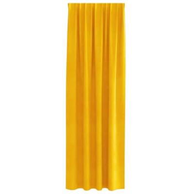 VidaXL Verduisterende gordijnen 2 pcs mosterdgeel 140 x 245 cm fluweel VidaXL Verduisterende gordijnen 2 pcs mosterdgeel 140 x 245 cm fluweel