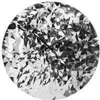 Wandklok 80cm-Stil-Chroom-Roestvrij staal-NeXtime 'Fragments' - thumbnail