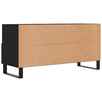Tv-meubel 102x36x50 cm bewerkt hout zwart