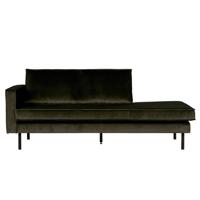 WOOOD Daybed 'Rodeo' Links, Velvet, kleur Groen - thumbnail
