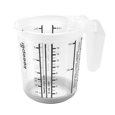 Keeeper Maatbeker anti-slip 0,5L grijs