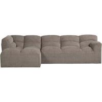 Hoekbank Tibas links - stof Raven - beige - Leen Bakker - thumbnail