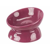 TRIXIE VOERBAK / WATERBAK VERHOOGD BORDEAUX / BES 13 CM 4 ST - thumbnail
