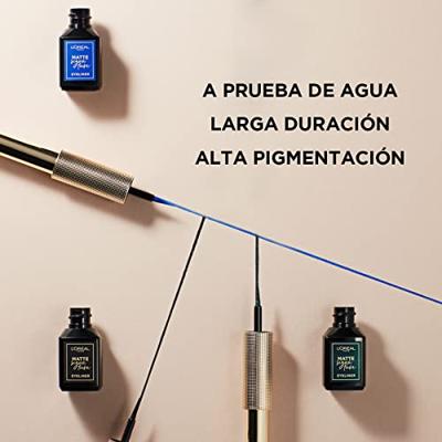 L’Oréal Paris Matte Signature Eyeliner van Superliner - Matte Liquid Eyeliner - 04 Emeraude - Groene Waterproof Eyeliner, Groen Oogpotlood - 10,8 ml L’Oréal Paris Matte Signature Eyeliner van Superliner - Matte Liquid Eyeliner - 04 Emeraude - Groene Waterproof Eyeliner, Groen Oogpotlood - 10,8 ml