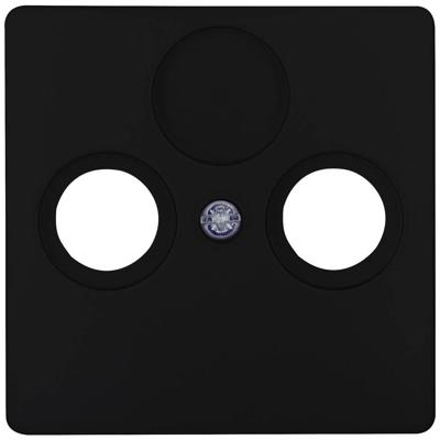 Kopp Paris mat zwart afdekplaat voor coax - 4625240